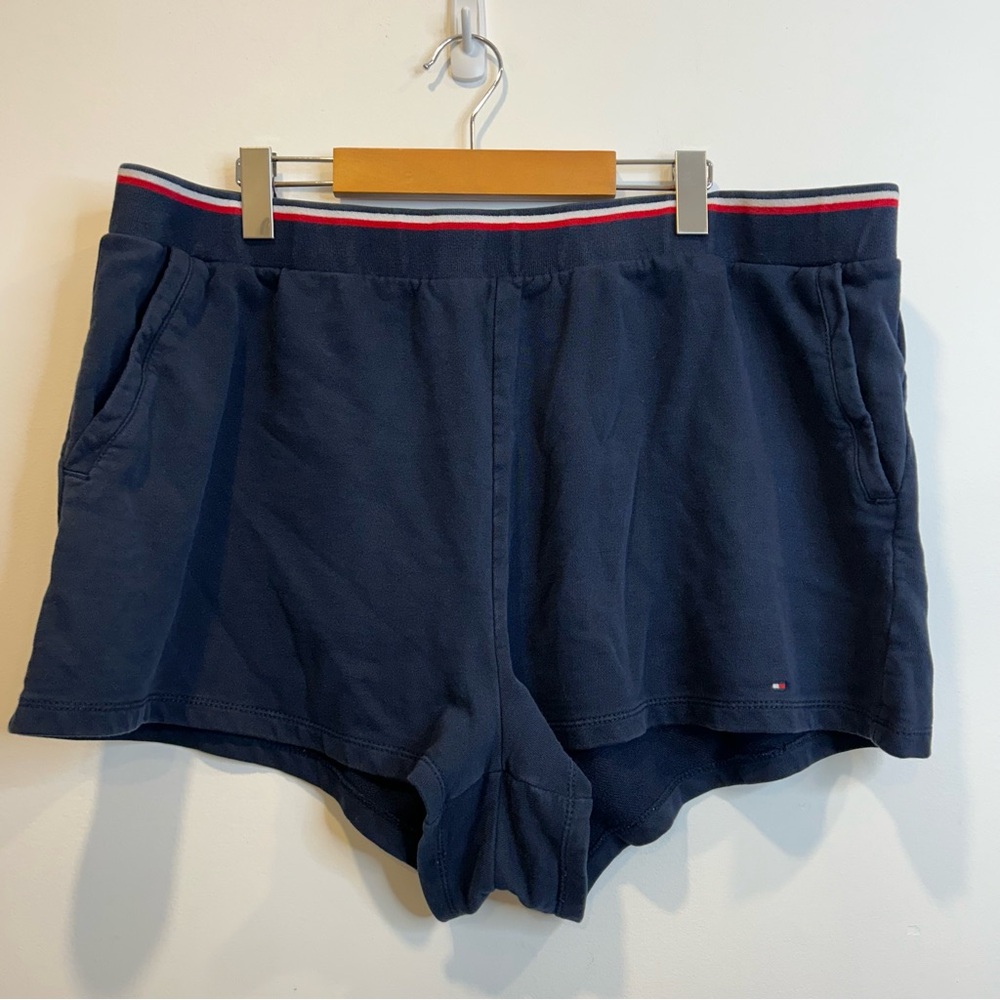 ☀️ 3/$15 Tommy Hilfiger Navy Blue Sweat Shorts Sleep Shorts Pajama Shorts